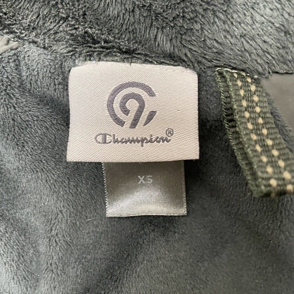 Champion Khaki Green Activewear Zip Jacket Women’s XS - Soft Fleece Upper Lining - Picture 11 of 12